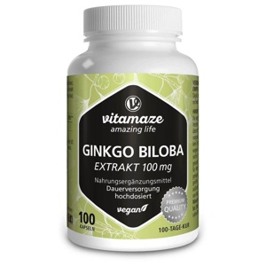 vitamaze GINKGO BILOBA 100 mg 100 St Kapseln Produktbild