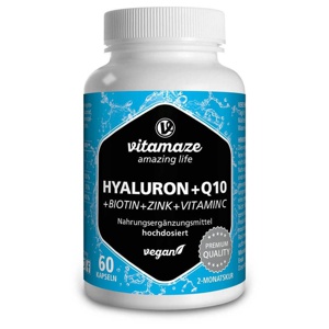 vitamaze HYALURONSÄURE 200 mg + COENZYM Q10 60 St Kapseln Produktbild