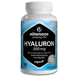 vitamaze HYALURONSÄURE 300 mg hochdosiert 90 St Kapseln Produktbild