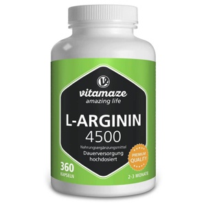 vitamaze L-ARGININ 4.500 mg 360 St Kapseln Produktbild