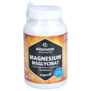 vitamaze MAGNESIUM BISGLYCINAT 120 St Kapseln Produktbild