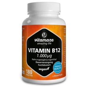 vitamaze VITAMIN B12 1.000 Mikrogramm 180 St Tabletten Produktbild