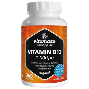 vitamaze VITAMIN B12 1.000 Mikrogramm 360 St Tabletten Produktbild