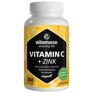 vitamaze VITAMIN C + ZINK 360 St Tabletten Produktbild