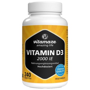vitamaze VITAMIN D3 2000 i.E. 240 St Tabletten Produktbild