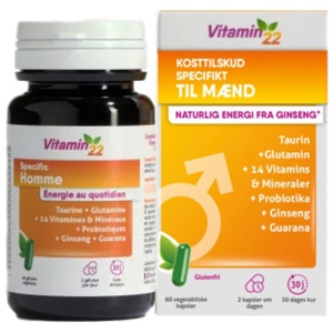 Vitamin 22 Specifik for mænd - 60 kaps. produktbillede