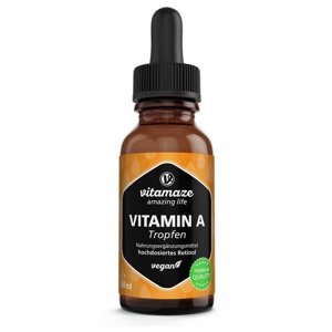 VITAMIN A 500UG Vegan 50 ml Tropfen Produktbild