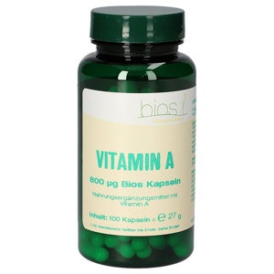 Vitamin A 800 µg Bios Kapseln, 100 St Kapseln Produktbild