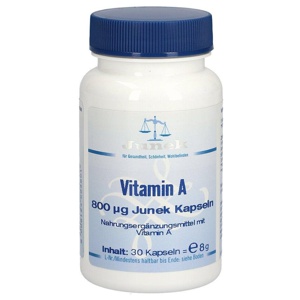 Vitamin A 800 [my]g Junek Kapseln Produktbild