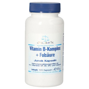 Vitamin B Komplex+folsÃ¤ure Junek Kapseln Produktbild