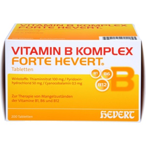 VITAMIN B KOMPLEX FORTE HEVERT 200 St Tabletten Produktbild