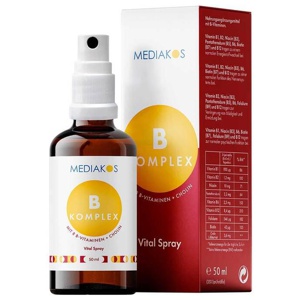 VITAMIN B KOMPLEX Mediakos Vital Spray vegan Produktbild