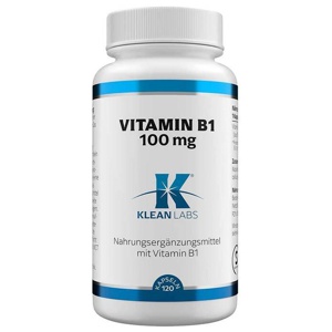 VITAMIN B1 100 mg KLEAN LABS Kapseln Produktbild
