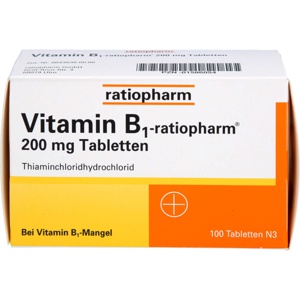 VITAMIN B1-RATIOPHARM 200 mg Tabletten Produktbild