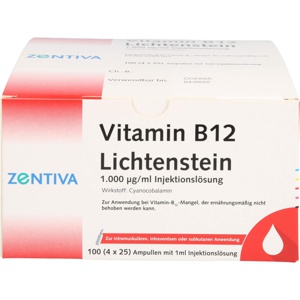 VITAMIN B12 1.000 μg Lichtenstein Ampullen Produktbild