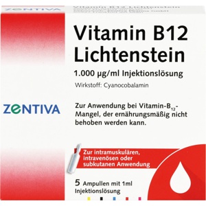 VITAMIN B12 1.000 μg Lichtenstein Ampullen Produktbild