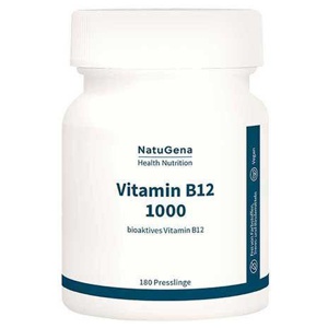 Vitamin B12 1000 Methylcobalamin bioaktiv vegan, 180 St Presslinge Produktbild