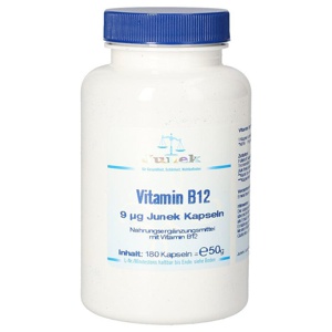 Vitamin B12 9 µg Junek Kapseln, 180 St Kapseln Produktbild