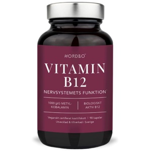 Nordbo Vitamin B12 - 90 kaps. produktbillede