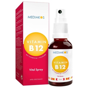VITAMIN B12+B6+Folsäure Mediakos Vital Spray Produktbild