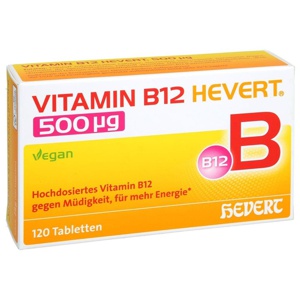 VITAMIN B12 HEVERT 500 Mikrogramm 120 St Tabletten Produktbild