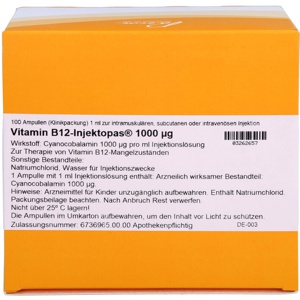 VITAMIN B12 INJEKTOPAS 1.000 μg Injektionslsg. Produktbild