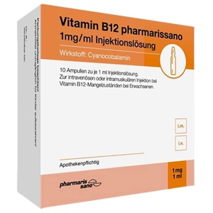 VITAMIN B12 PHARMARISSANO 1 mg/ml Injektionslösung Produktbild