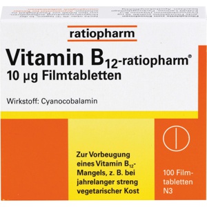 VITAMIN B12-RATIOPHARM 10 μg Filmtabletten Produktbild