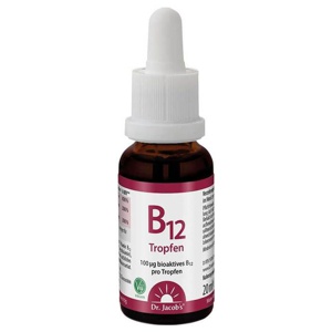 Dr. Jacob's Vitamin B12 Tropfen 100 mcg Methylcobalamin vegan Produktbild