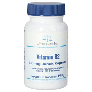 Vitamin B2 3,6 mg Junek Kapseln Produktbild