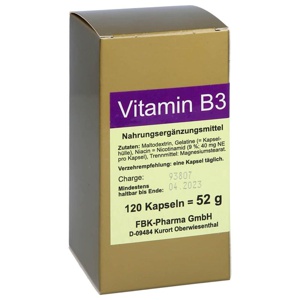 Vitamin B3 FBK-Pharma 120 Stück Produktbild