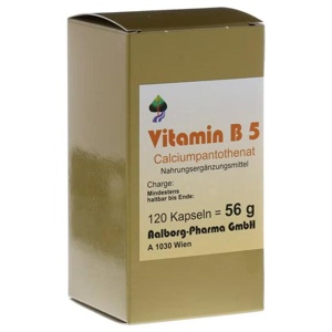 Vitamin B5 Kapseln, 120 St Kapseln Produktbild
