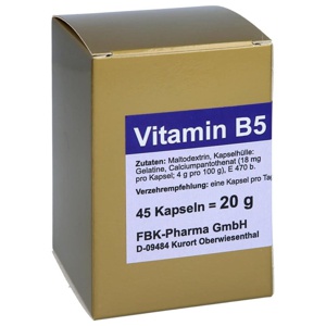 Vitamin B5 Kapseln, 45 St Kapseln Produktbild