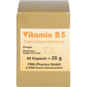 Vitamin B5 Kapseln Produktbild