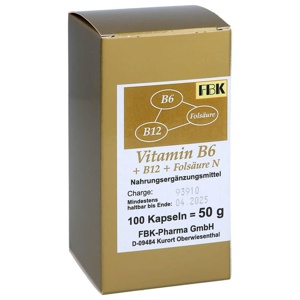 VITAMIN B6+B12+Folsäure N Kapseln Produktbild