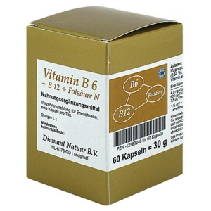 VITAMIN B6+B12+Folsäure N Kapseln Produktbild