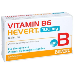 Vitamin B6 Hevert 100 mg Tabletten, 100 St Tabletten Produktbild