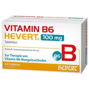 Vitamin B6 Hevert 100 mg Tabletten, 200 St Tabletten Produktbild