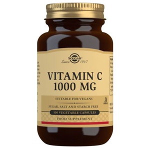 Solgar Vitamin C 1000 mg, 100 kaps produkt bild