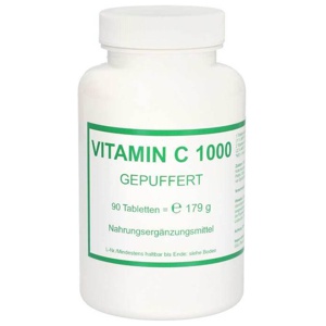 Vitamin C 1000 gepuffert Tabletten, 90 St Tabletten Produktbild