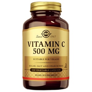 Vitamin C 500 mg 100 pflanzliche Kapseln Solgar Produktbild