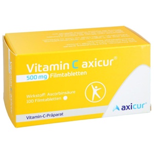 VITAMIN C AXICUR 500 mg Filmtabletten Produktbild