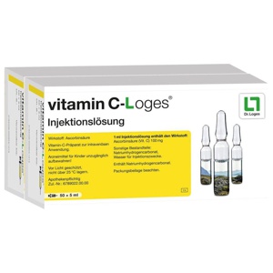 vitamin C-Loges® Injektionslösung, 100X5 ml Injektionslösung Produktbild