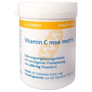 Vitamin C Matrix 500 mg Mse NEM Tabletten, 90 St Tabletten Produktbild