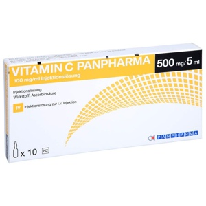 VITAMIN C PANPHARMA 100 mg/ml Injektionslösung Produktbild