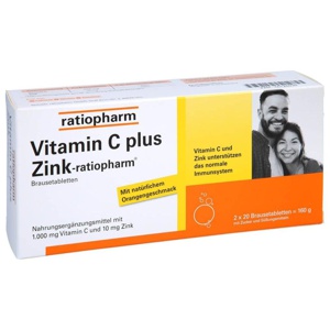 VITAMIN C PLUS Zink-ratiopharm Brausetabletten Produktbild