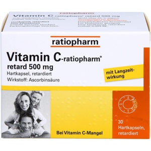 VITAMIN C-RATIOPHARM retard 500 mg Kapseln Produktbild