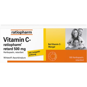 VITAMIN C-RATIOPHARM retard 500 mg Kapseln Produktbild