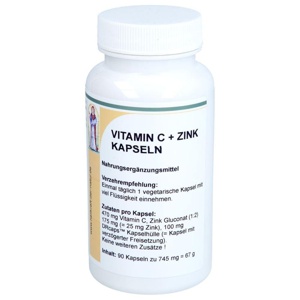 VITAMIN C+ZINK 25 mg Kapseln Produktbild