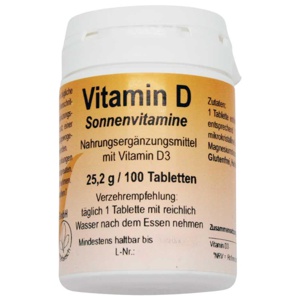 VITAMIN D 1000 Sonnenvitamine Tabletten Produktbild